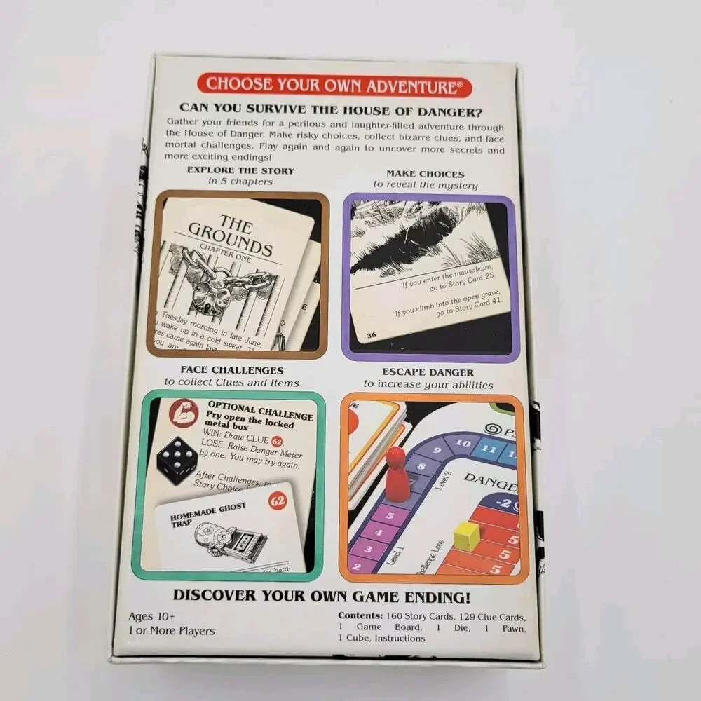 HOUSE of DANGER Choose Your Own Adventure Cooperative Game 100% COMPLETE 2018